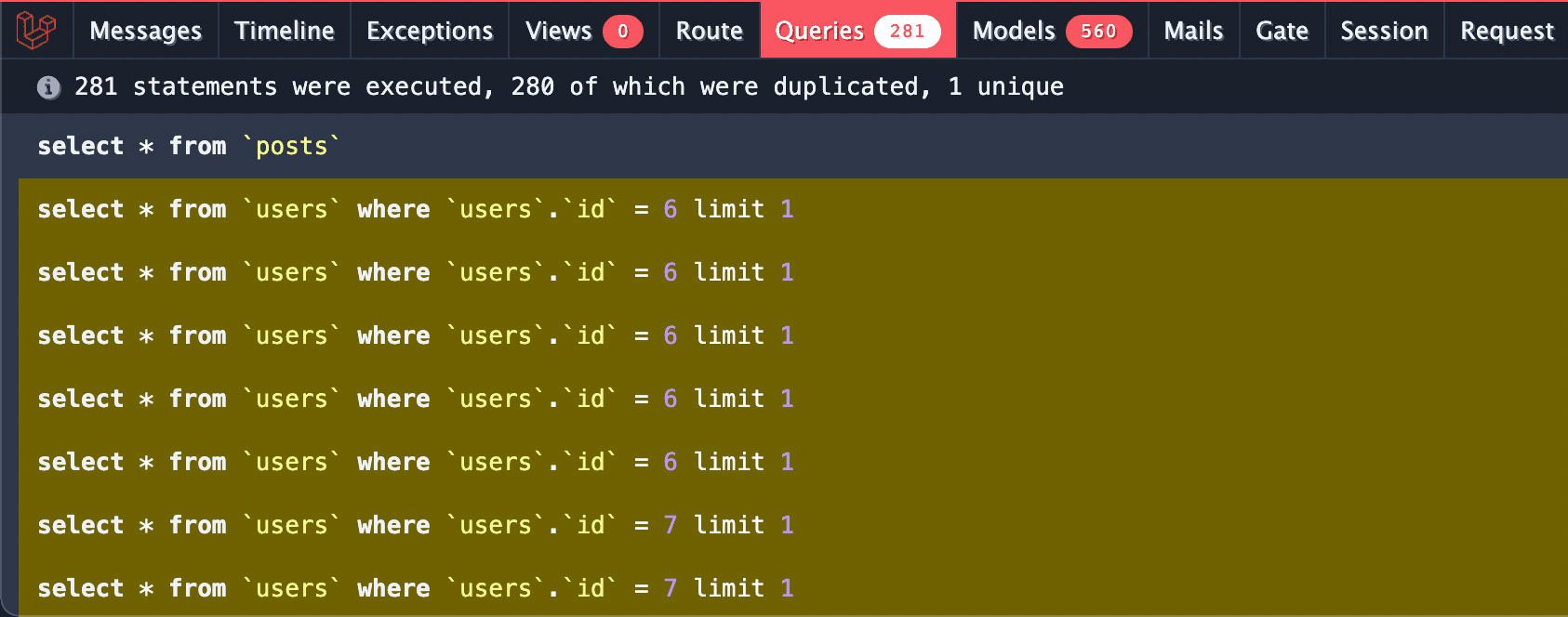 Datenbankabfrage mit Lazy-Loading