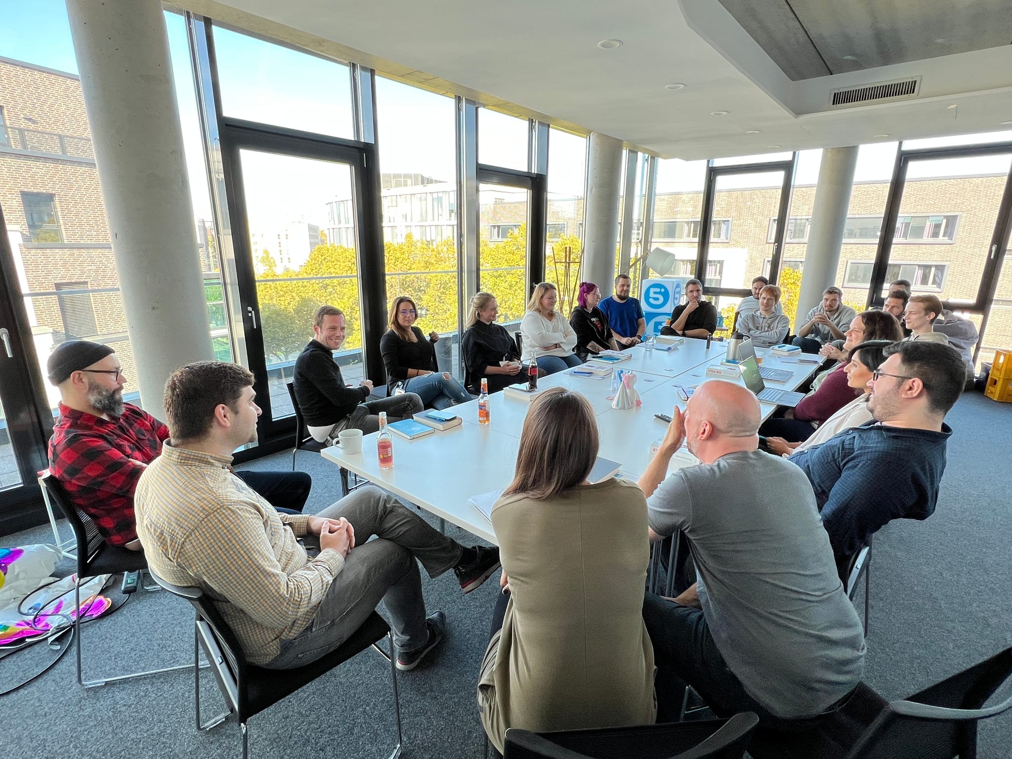 das byte5 Team beim gemeinsamen, internen Kommunikationsworkshop